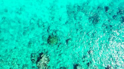 Tranquil turquoise water in the beautiful Maldives