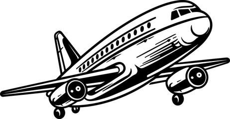 Doodle Glide Whimsical Aircraft Illustration Whimsical Wings Sketchy Airplane Logo