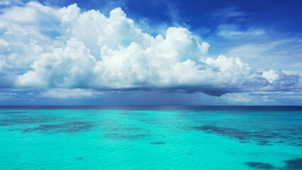 Mesmerizing view of a beautiful seascape under a cloudy sky