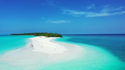 Beautiful beach landscape in the Maldives
