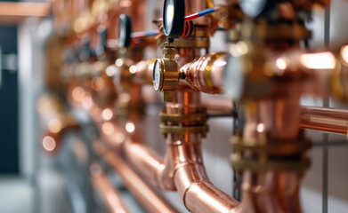 Heating Infrastructure: Modern Boiler Room Plumbing Services - 785172611