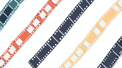 Film strip isolated vector icon. Flat vector isolated