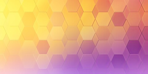 Fototapeta na wymiar Lavender and yellow gradient background with a hexagon pattern in a vector illustration