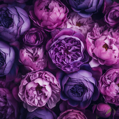 Obraz premium Flower, Violet tone color background