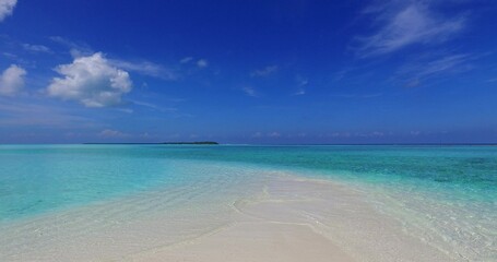 Beautiful shot of a clear transparent ocean
