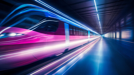 Fototapeta premium High-tech high-speed rail