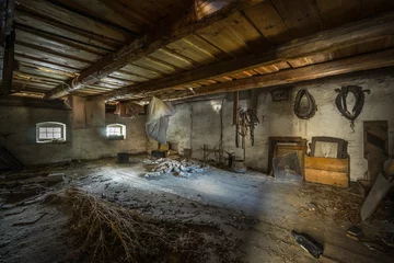Keuken spatwand met foto abandoned factory building © Pavel