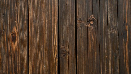 Naklejka premium Wallpaper styled picture of dark, wooden wall structure