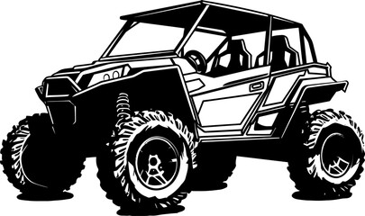 Sport Vehicle Maverick UTV Emblem for Adventure Seekers UTV Explorer Vector Logo for Outdoor Adventures