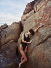 Summer Siren: A Seductive Swimsuit Goddess Enjoying the Beach Bliss