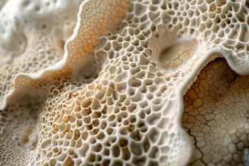 Intricate organic latticework in natural texture macro nature wallpaper background