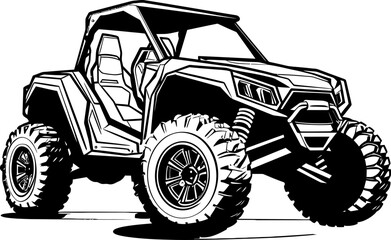 Off Road Explorer Sport Vehicle Logo Adventure Cruiser UTV Vector Design