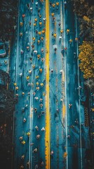 An image blending a crowded marathon start line with a clear, open road, representing the journey from communal beginnings to individual paths to success  Color Grading Complementary Color