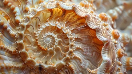 Abstract Macro: A macro photo of a seashell