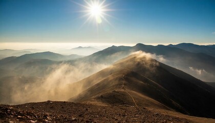 dust in the air in sun light