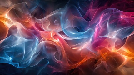 Fototapeta premium A colorful abstract background with smoke in it. AI.