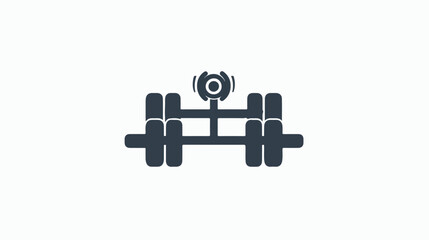 Gym Glyph Icon - Single Icon Vector Flat vector isolated