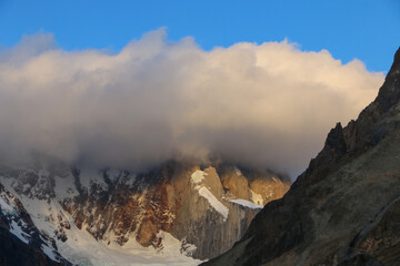 mountains in the morning