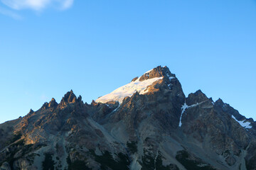 peaks in the mountains