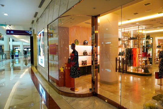 Kuala Lumpur, Malaysia - January 8, 2024: shopping mall suria KLCC in Kuala Lumpur in Malaysia