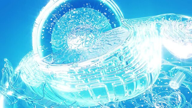 Conceptual animation of the biological cell