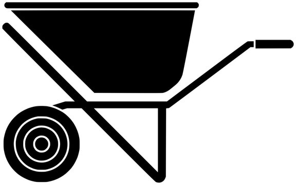 recommend clip art: wheelbarrow illustration agriculture silhouette soil logo plant icon gardening outline garden harvest farming nature shovel equipment black tool gardener shape seedling work care for vector graphic