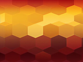 Fototapeta na wymiar Maroon and yellow gradient background with a hexagon pattern in a vector illustration