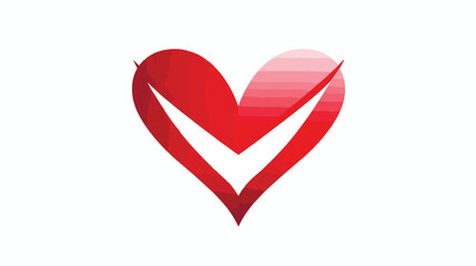 Heart arrow logo vector design template Vector illustration