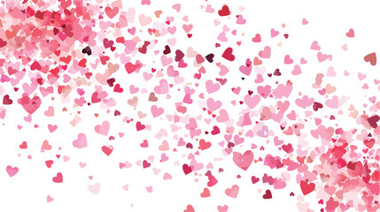 Fototapeta na wymiar Hearts Background. Love style. Confetti texture.