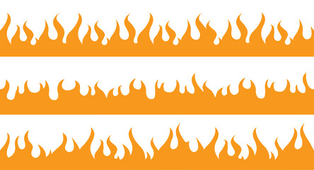 Fire flame frame borders - 785200417