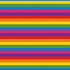 Straight horizontal stripes of pure rainbow colors