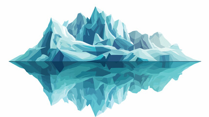 Iceberg Vector Illustration. Flat vector isolated 