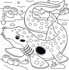 Epaulette Shark Coloring Page for Kids