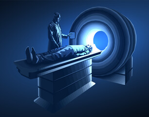 MRI machine. Head CT, Brain imaging, Diagnostic radiology