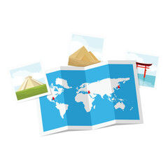 Travel and tourism concept template design - 785203841