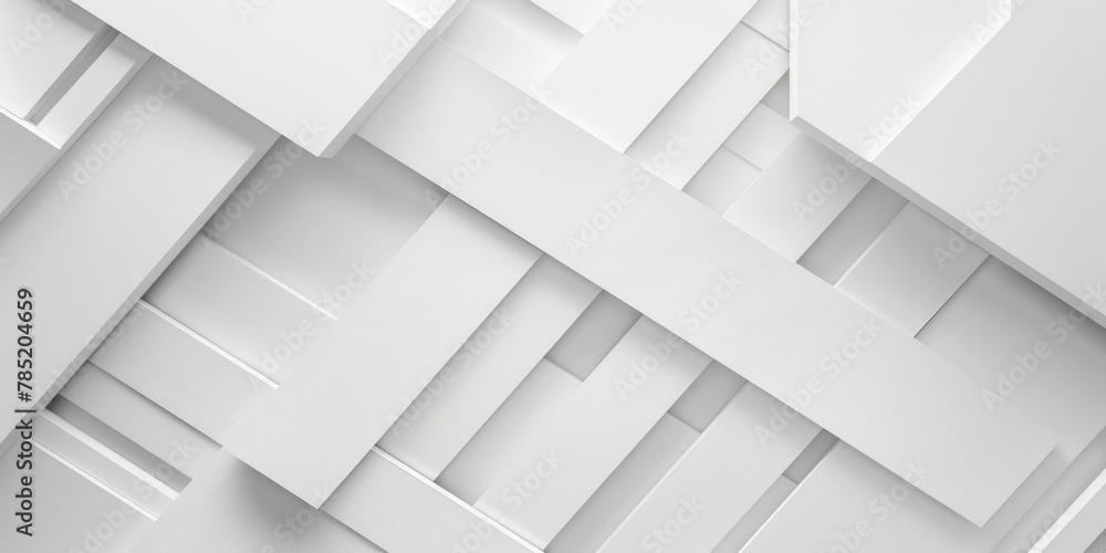 Poster array of differently sized squares on a white background. contemporary square pattern