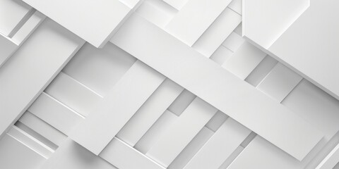 Array of differently sized squares on a white background. Contemporary square pattern