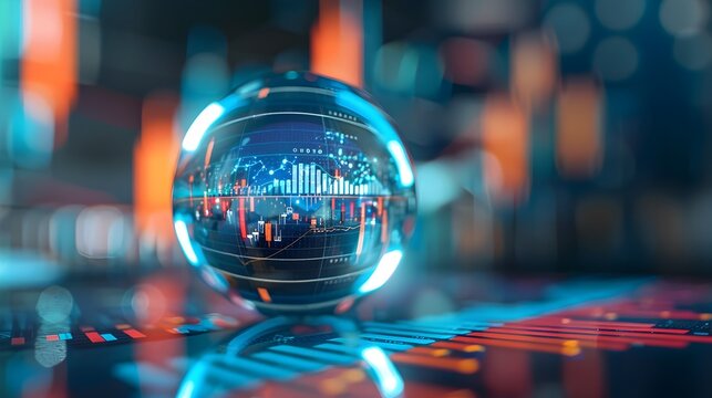 Predictive Analytics Sphere Visualizing Financial Data Insights