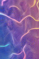 Gradient color wavy lines for background