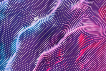 Fototapeta premium Gradient color wavy lines for background