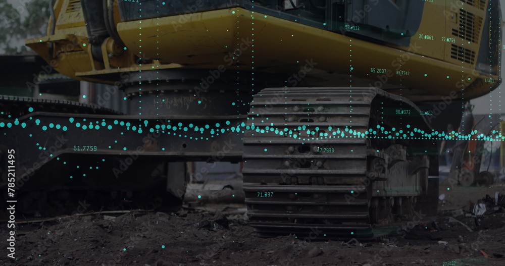 Poster image of data processing over rubbish dump