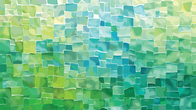 Light Blue Green vector abstract mosaic template. Bra