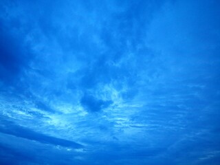 Blue Clouds in the Sky