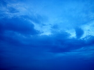 Blue Clouds in the Sky