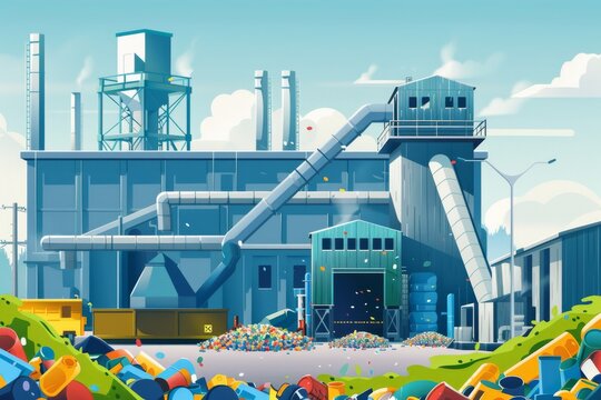 Modern Waste Processing Plant