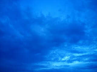 Blue Clouds in the Sky