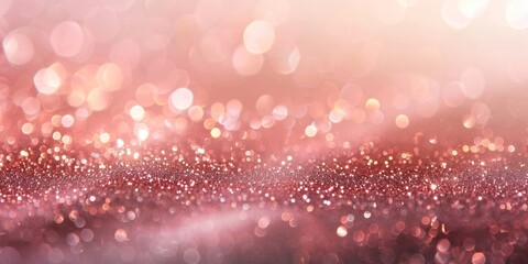 A vibrant pink bokeh background with sparkling glitter, suitable for celebrations and festive...