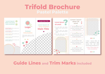 Trifold Brochure - Pastel Palette
