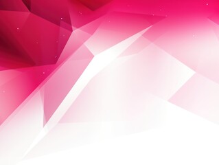 Magenta and white background vector presentation design, modern technology business concept banner template with geometric shape