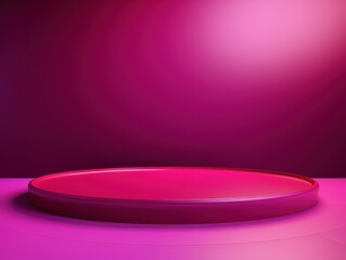 Magenta background, gradient magenta wall, abstract banner, studio room. Background for product display with copy space